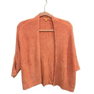 Barefoot Dream Cozychic Lite Coral Ribbed Dhrug Cardi Size S/M EUC T0793